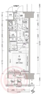 エスプレイス難波サウスゲート【10階】の間取り