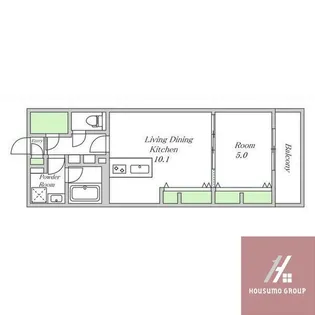 エスタジオ針中野【2階】の間取り
