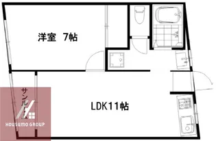 ヴィラナリ—港晴【3階】の間取り