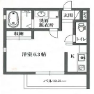 シャーナイン岸里【3階】の間取り