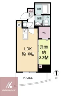 セレニテ堺筋本町プリエ【1501号室】の間取り