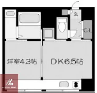 北浜コンソール【8階】の間取り