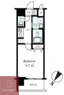 サムティ北梅田VESSEL【2階】の間取り