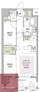アーバネックス大阪天満宮Ⅱ【10階】の間取り