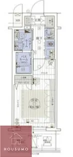 エステムコート梅田・天神橋Ⅲアヴァンテ【509号室】の間取り