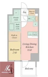 セレニテ東梅田アリエ【2階】の間取り