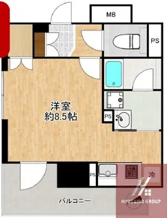 メトライズ森ノ宮中央【6階】の間取り