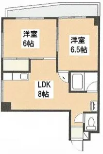夕張家マンション【7階】の間取り