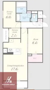 インペリアル大宮【103号室】の間取り