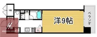 インザグレイス天神橋【10階】の間取り