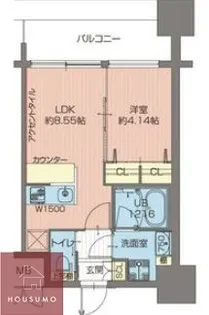 プレジオ城北【7階】の間取り