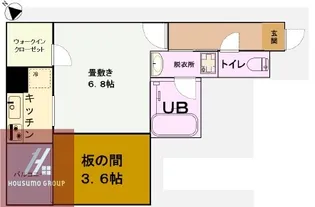 グリュックメゾン福島【4階】の間取り