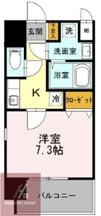 カスタリア新梅田【208号室】の間取り