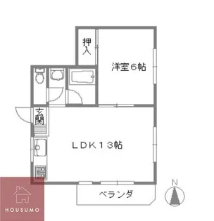 東洋プラザしろきた【2階】の間取り