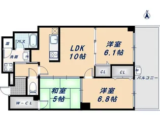 樹樹ガーデン【11階】の間取り