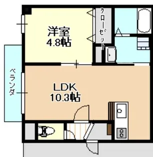SFIDA天王寺南【2階】の間取り