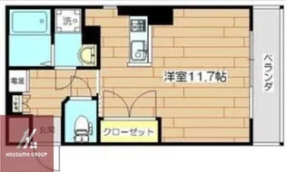 大阪謄写館ビル【405号室】の間取り