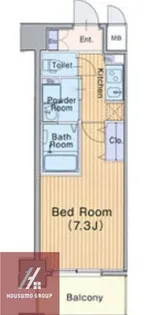 ミュプレ北浜【12階】の間取り