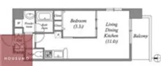 ラルテ中津【4階】の間取り