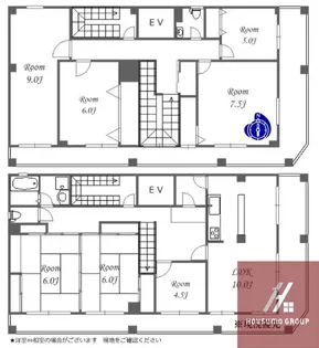 双葉グランドプラザ【9階】の間取り