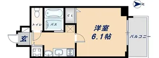 プレサンス難波幸町【4階】の間取り
