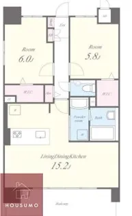 ポラリス松ヶ枝【405号室】の間取り