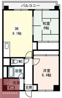 ピアニスクエア【202号室】の間取り