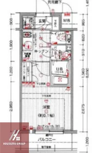 エスリード梅田グランノース【712号室】の間取り