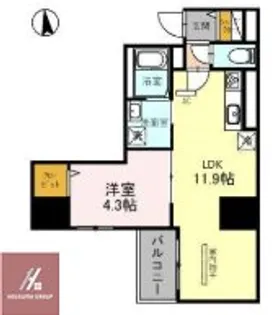 Gran Pino内淡路【203号室】の間取り