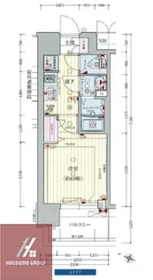 プレサンス大阪天満リバーシア【706号室】の間取り