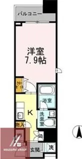 カスタリア堺筋本町【605号室】の間取り