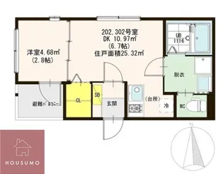 ルアーナ千林清水【202【通常プラン】号室】の間取り