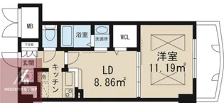 ノルデンタワー天神橋アネックス【307号室】の間取り