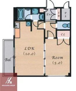 シャンブル淀【4階】の間取り