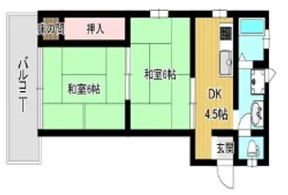 房本マンション【4階】の間取り