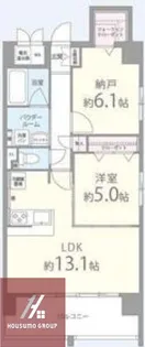 ドゥージエム京橋【2階】の間取り