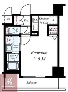 ララプレイスザ・京橋ステラ【311号室】の間取り