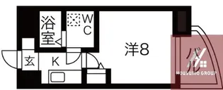 セレニテ谷町calme(カルム)【7階】の間取り