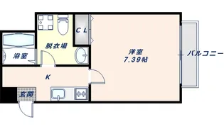 ETC緑橋【101号室】の間取り