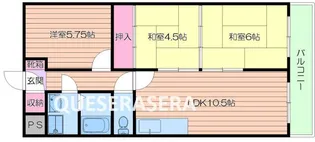 グローバルハイツ【6階】の間取り