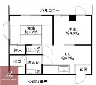 レジスコート今津中【3階】の間取り