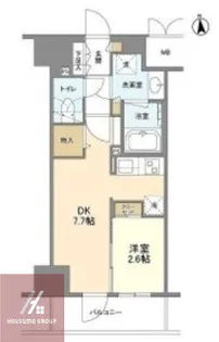 アーバス天満橋【9階】の間取り