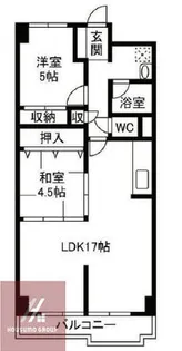 桜宮コンソルト【607号室】の間取り