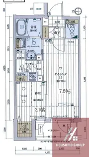 ファーストフィオーレ心斎橋イースト【10階】の間取り