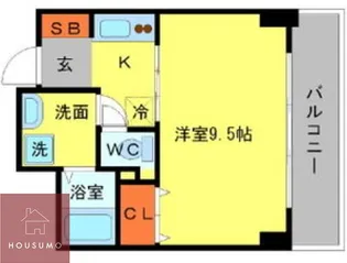 ウィスタリア京橋【303号室】の間取り