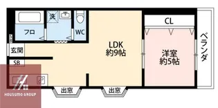 ミライ ハイム【1205号室】の間取り