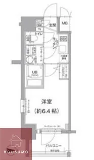 エスリード南森町ラグシス【405号室】の間取り