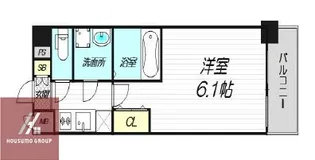 エスリード南森町ラグシス【7階】の間取り