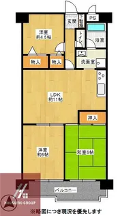 朝日プラザ緑橋【205号室】の間取り