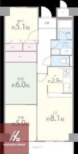 プリモ中宮【1階】の間取り